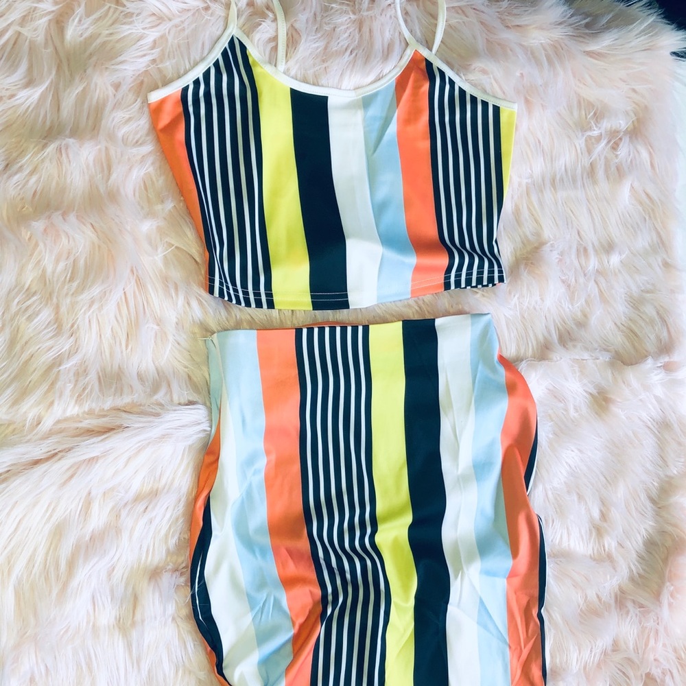 “Vibes” Skirt Set